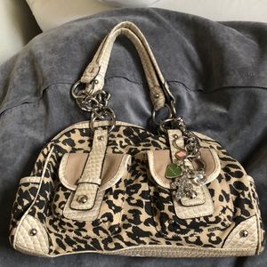 Leopard print handbag by Kathy Van Zealand
